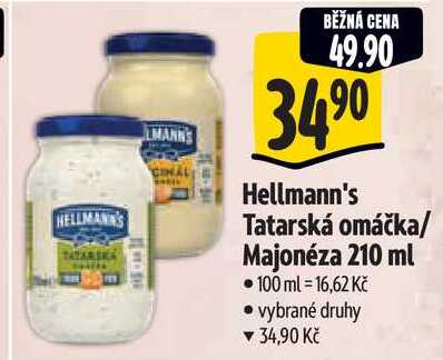 Hellmann's Tatarská omáčka/Majonéza, 210 ml 