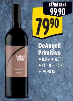 DeAngeli Primitivo, 0,75 l