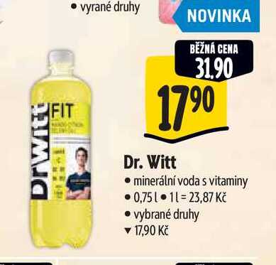   Dr. Witt minerální voda s vitaminy 0,75l 