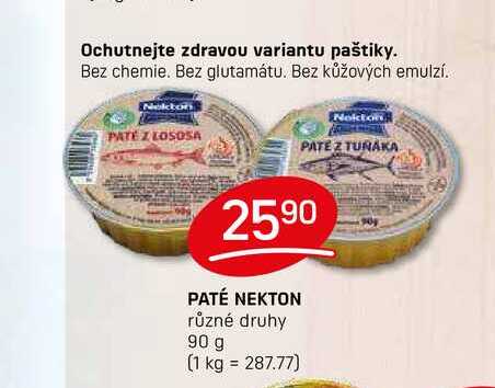 PATÉ NEKTON různé druhy 90 g