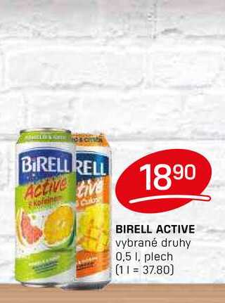 BIRELL ACTIVE vybrané druhy 0,5 1, plech