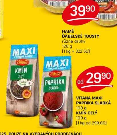 VITANA MAXI PAPRIKA SLADKÁ 100 g