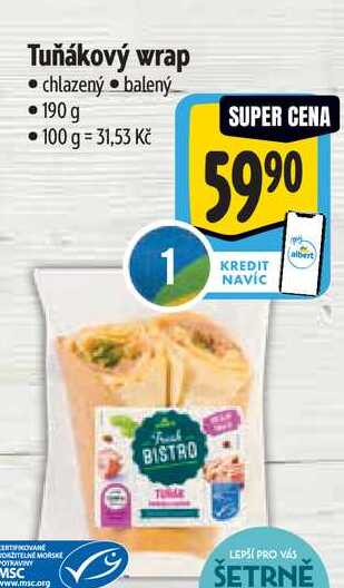  Tuňákový wrap  190 g