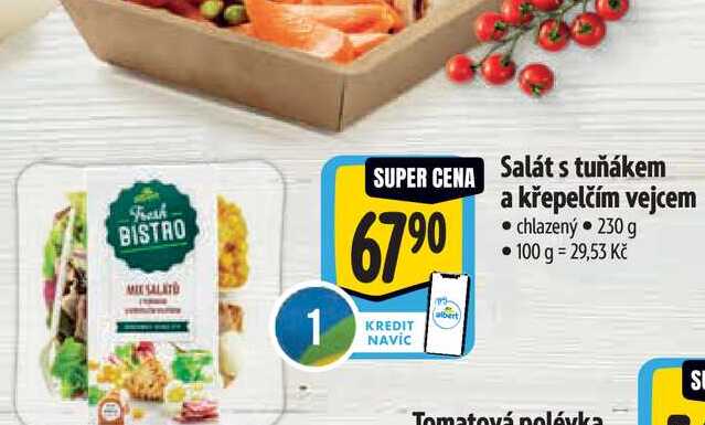  Salát s tuňákem a křepelčím vejcem 230 g