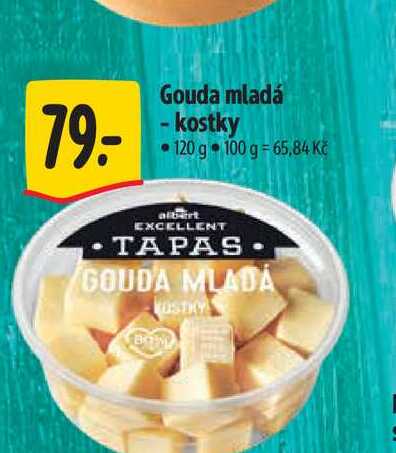 Gouda mladá - kostky 120 g 