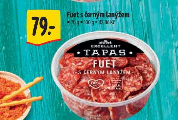 Fuet s černým lanýžem 70 g
