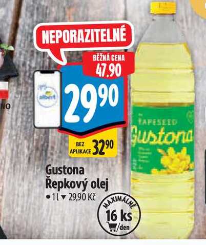 Gustona Řepkový olej 1 l