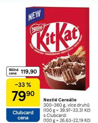 Nestlé Cereálie, 300-360 g, více druhů 