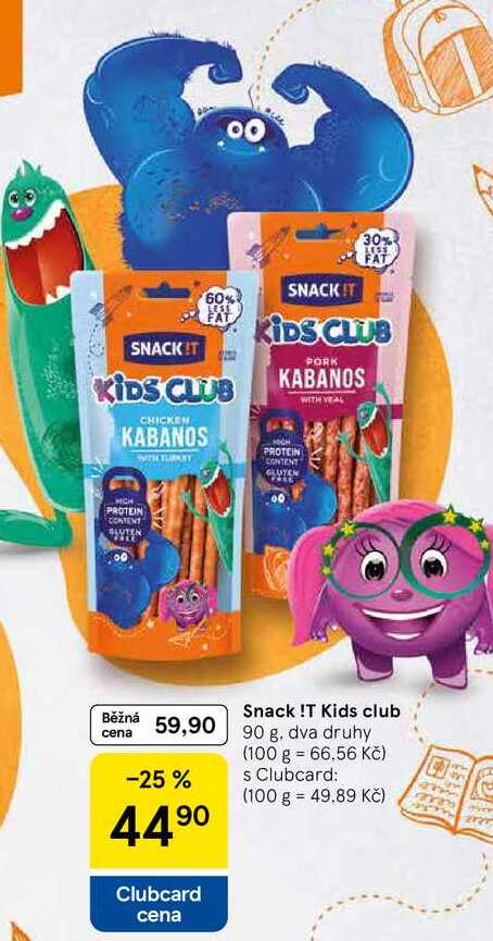 Snack !T Kids club, 90 g 