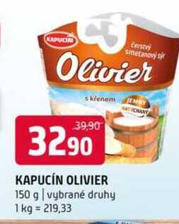 KAPUCÍN OLIVIER 150 g vybrané druhy