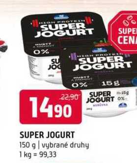 SUPER JOGURT 150 g vybrané druhy
