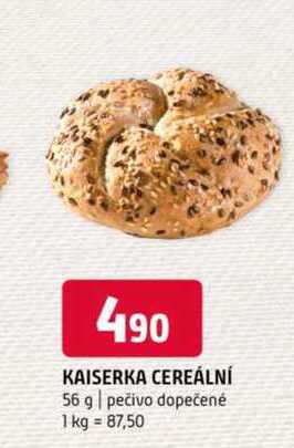 KAISERKA CEREÁLNÍ 56 g pečivo dopečené 