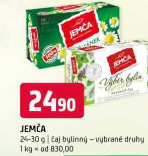 JEMČA Vyber bylin 24-30 g čaj bylinný vybrané druhy 