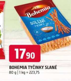 BOHEMIA TYČINKY SLANÉ 80 g 