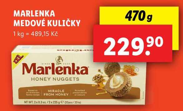 MARLENKA MEDOVÉ KULIČKY, 470 g