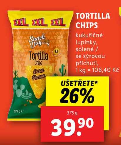 TORTILLA CHIPS, 375 g