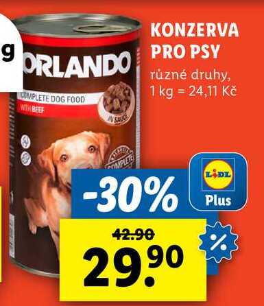 KONZERVA PRO PSY, 1240 g
