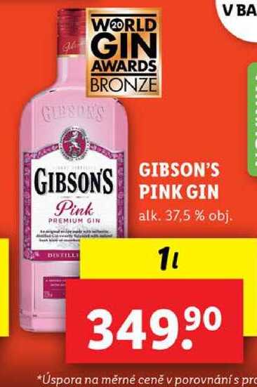 GIBSON'S PINK GIN, 1 l