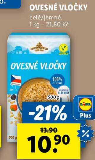 OVESNÉ VLOČKY, 500 g