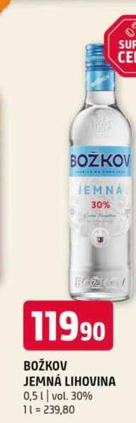 BOŽKOV JEMNÁ LIHOVINA 0,5l vol. 30% 