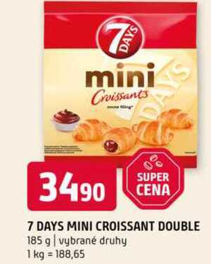 7 DAYS MINI CROISSANT DOUBLE 185 g vybrané druhy 