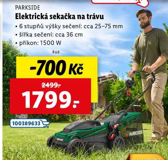 Elektrická sekačka na trávu 