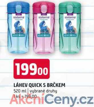 LÁHEV QUICK S BRČKEM 520 ml vybrané druhy 