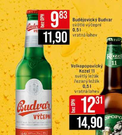 Budějovický Budvar světlé výčepní 0,5l