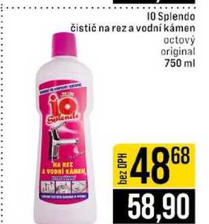 10 Splendo čistič na rez a vodní kámen octový original 750 ml 