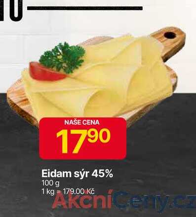 Sýr Eidam 45% 100g