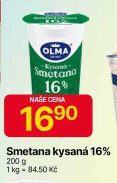 OLMA Smetana kysaná 16% 200 g