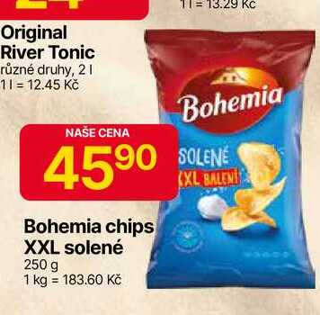 Bohemia chips XXL solené 250 g 