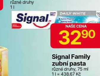Signal Family zubní pasta různé druhy, 75 ml 