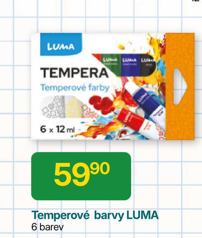 LUMA Temperové farby 6 x 12 ml