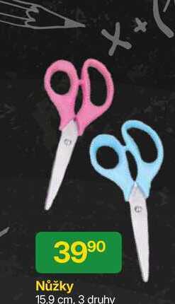 Nůžky 15,9 cm, 3 druhy