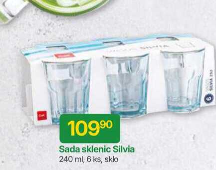 Sada sklenic Silvia 240 ml, 6 ks, sklo 