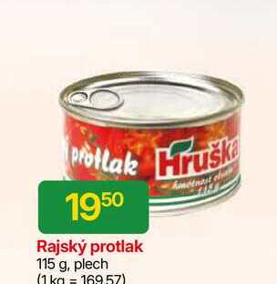 Hruška Rajský protlak 115 g, plech