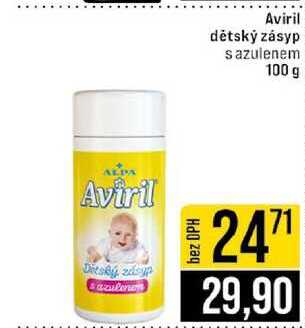 Aviril dětský zásyp s azulenem 100 g 