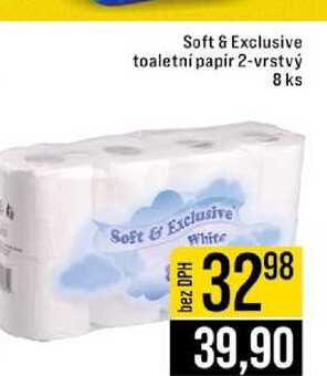 Soft & Exclusive toaletni papir 2-vrstvý 8 ks 