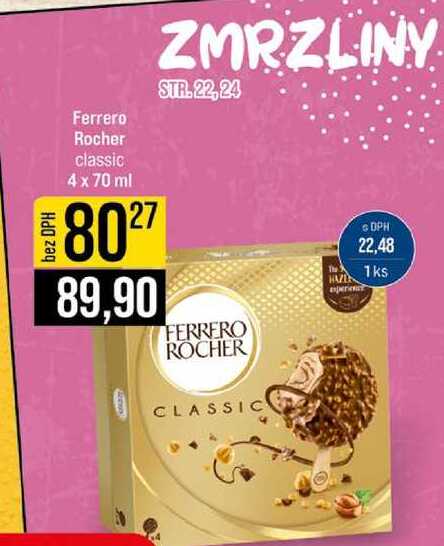 Ferrero Rocher classic 4 x 70 ml 