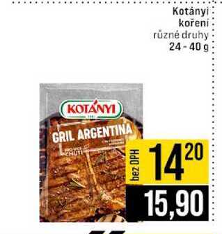 Kotȧnyi kořeni různé druhy 24-40g 