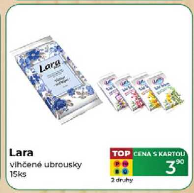 Lara vlhčené ubrousky 15ks 