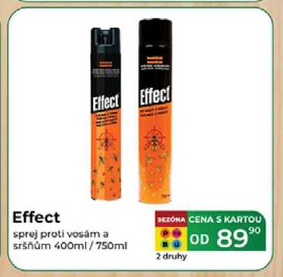 Effect sprej proti vosám a sršňům 400ml/750ml 