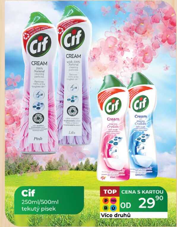 Cif 250ml/500ml tekutý písek   