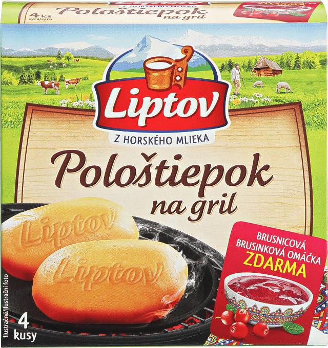 Liptov Pološtiepok na gril s brusinkovou/pikantní om.