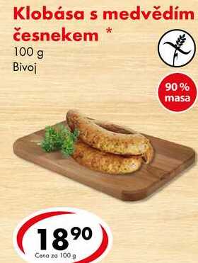 Klobása s medvědím česnekem, 100 g 