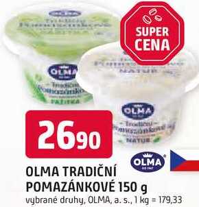 OLMA TRADIČNÍ POMAZÁNKOVÉ 150 g 