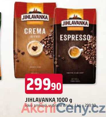 JIHLAVANKA 1000 g káva zrnková