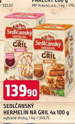 SEDLČANSKÝ HERMELÍN NA GRIL 4x 100 g 
