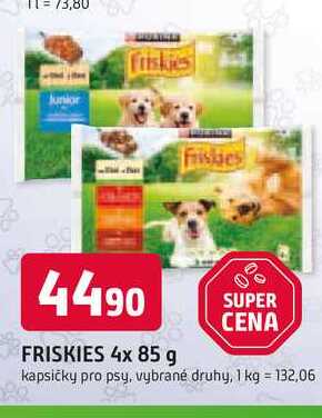FRISKIES 4x 85 g kapsičky pro psy